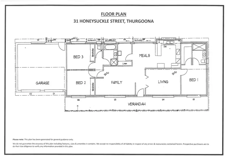 Floorplan of Homely house listing, 31 Honeysuckle Street, Thurgoona NSW 2640