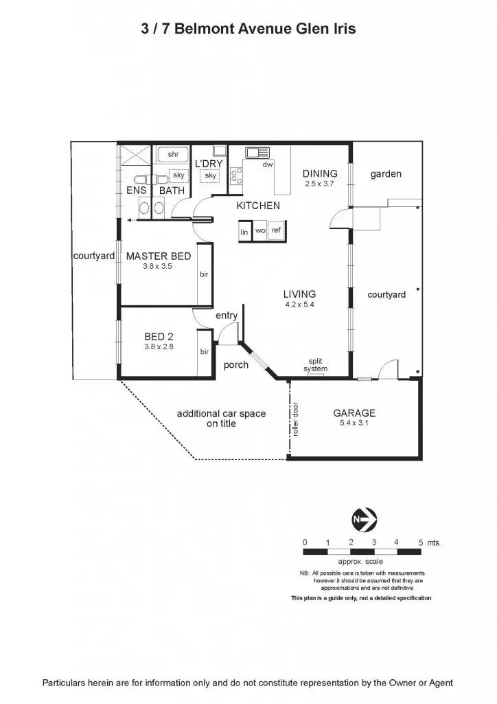 Floorplan of Homely unit listing, 3/7 Belmont Avenue, Glen Iris VIC 3146