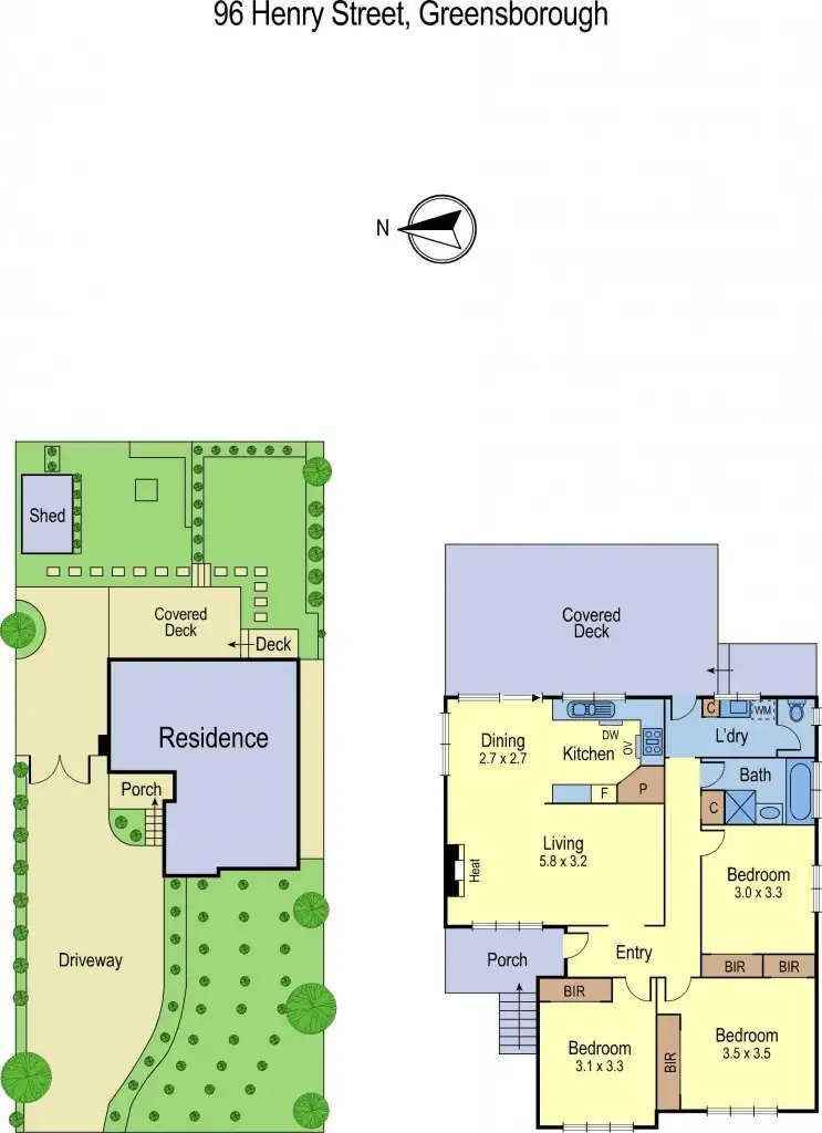 Floorplan of Homely house listing, 96 Henry Street, Greensborough VIC 3088
