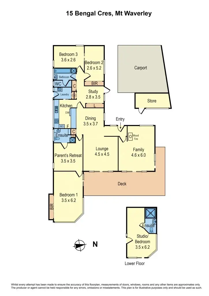 Floorplan of Homely house listing, 15 Bengal Crescent, Mount Waverley VIC 3149