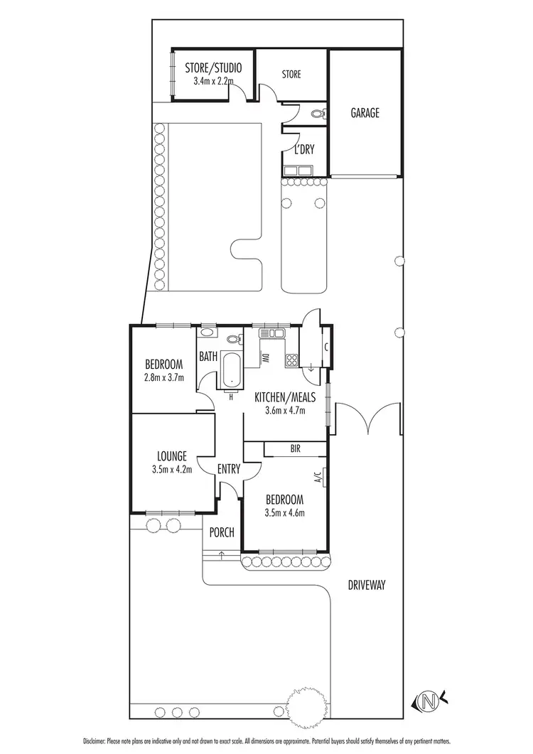 Floorplan of Homely semi-detached listing, 324 Bambra Road, Caulfield South VIC 3162