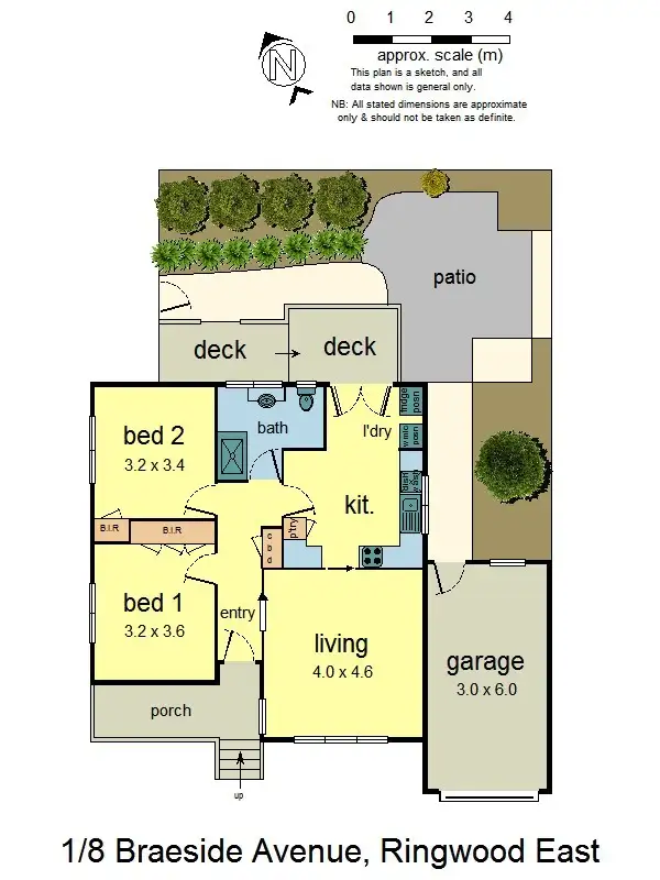 Floorplan of Homely unit listing, 1/8 Braeside Avenue, Ringwood East VIC 3135