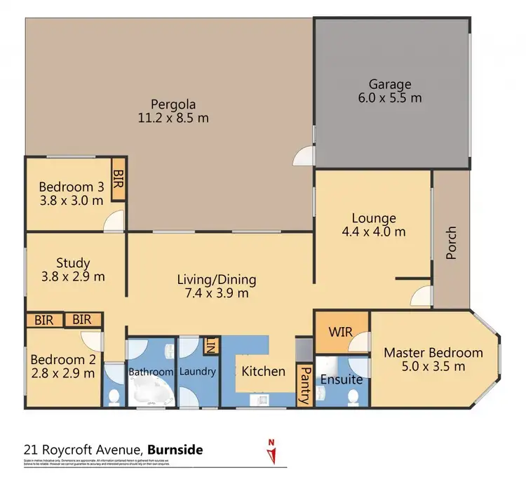 Floorplan of Homely house listing, 21 Roycroft Avenue, Burnside VIC 3023