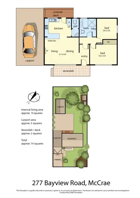 Floorplan of Homely house listing, 277 Bayview Road, Mccrae VIC 3938