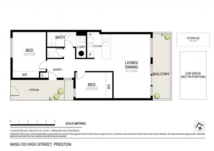 Floorplan of Homely apartment listing, 84/93-103 High Street, Preston VIC 3072