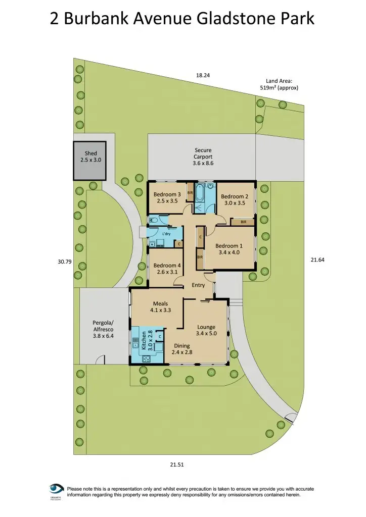 Floorplan of Homely house listing, 2 Burbank Avenue, Gladstone Park VIC 3043