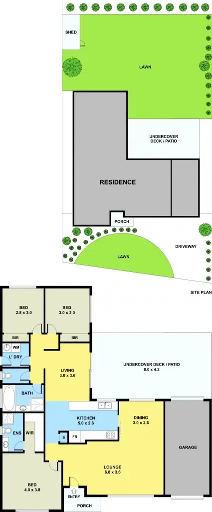 Floorplan of Homely house listing, 8 Columbia Circuit, Broadmeadows VIC 3047