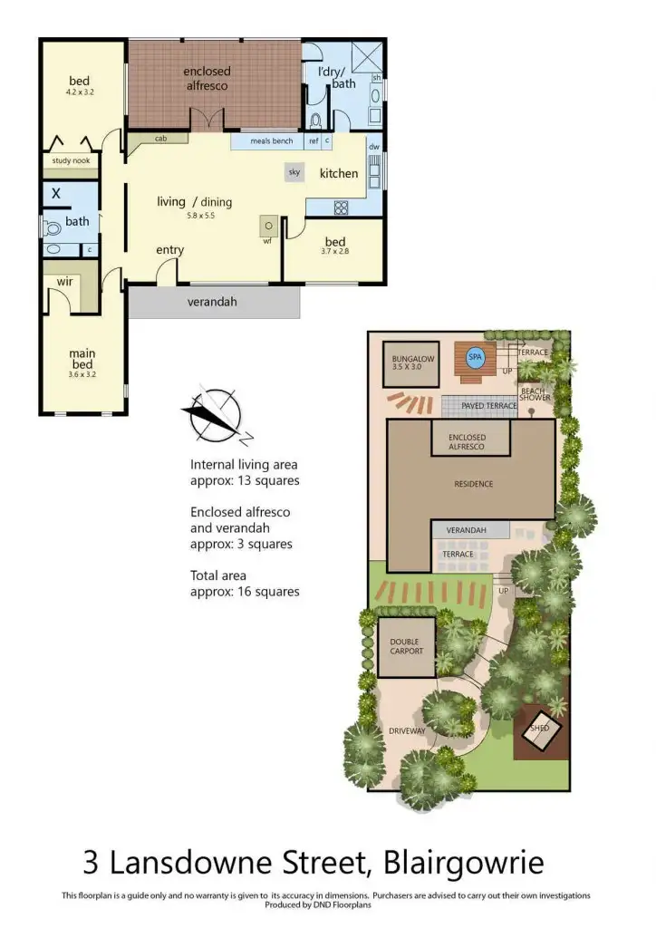 Floorplan of Homely house listing, 3 Lansdowne Street, Blairgowrie VIC 3942