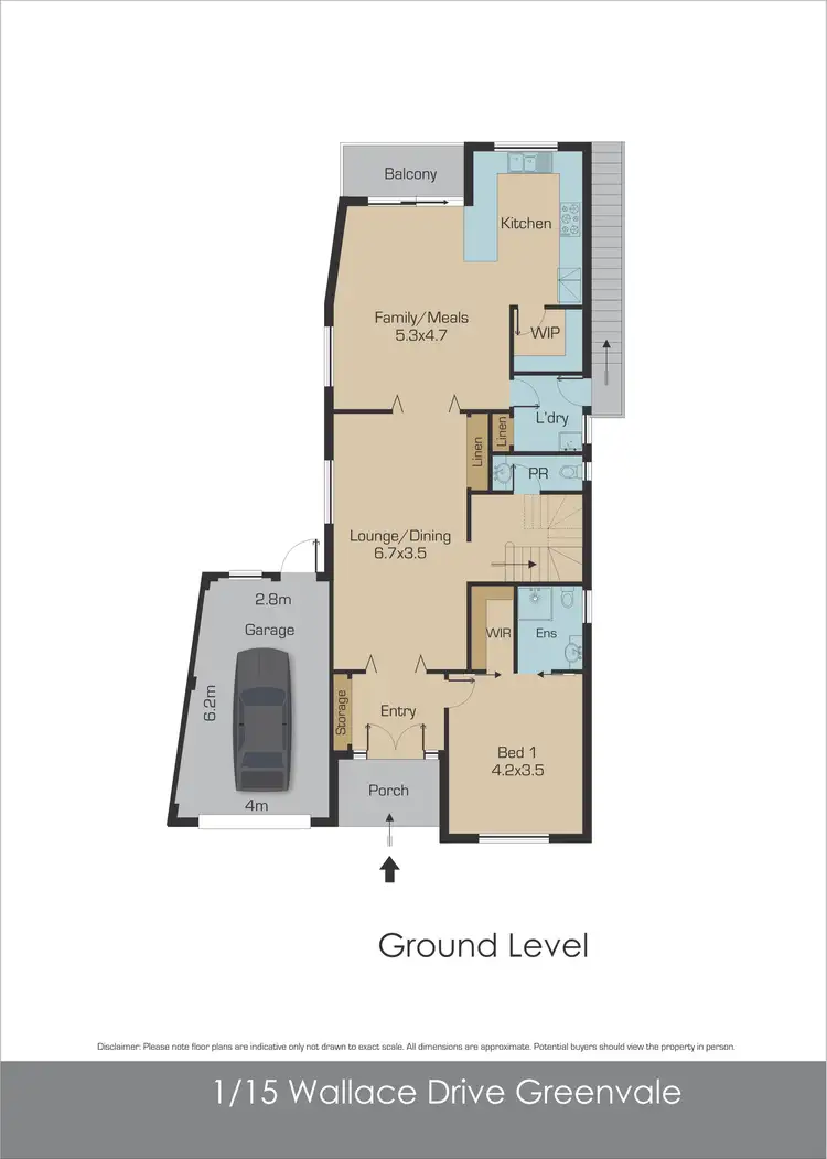 Floorplan of Homely house listing, 1/15 Wallace Drive, Greenvale VIC 3059
