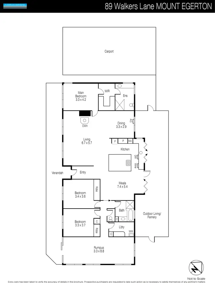 Floorplan of Homely house listing, 89 Walkers Lane, Mount Egerton VIC 3352