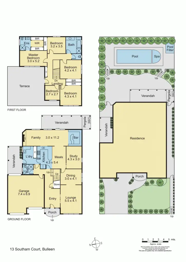 Floorplan of Homely house listing, 13 Southam Court, Bulleen VIC 3105