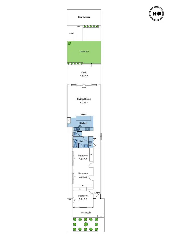 Floorplan of Homely house listing, 19 Henry Street, Seddon VIC 3011