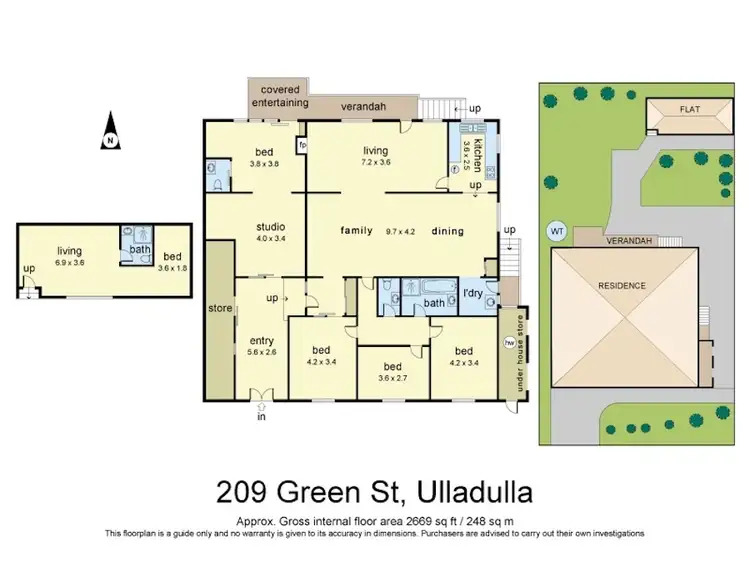 Floorplan of Homely house listing, 209 Green Street, Ulladulla NSW 2539