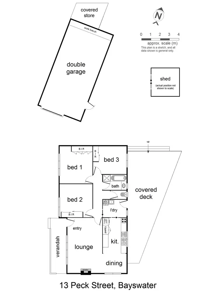 Floorplan of Homely house listing, 13 Peck Street, Bayswater VIC 3153
