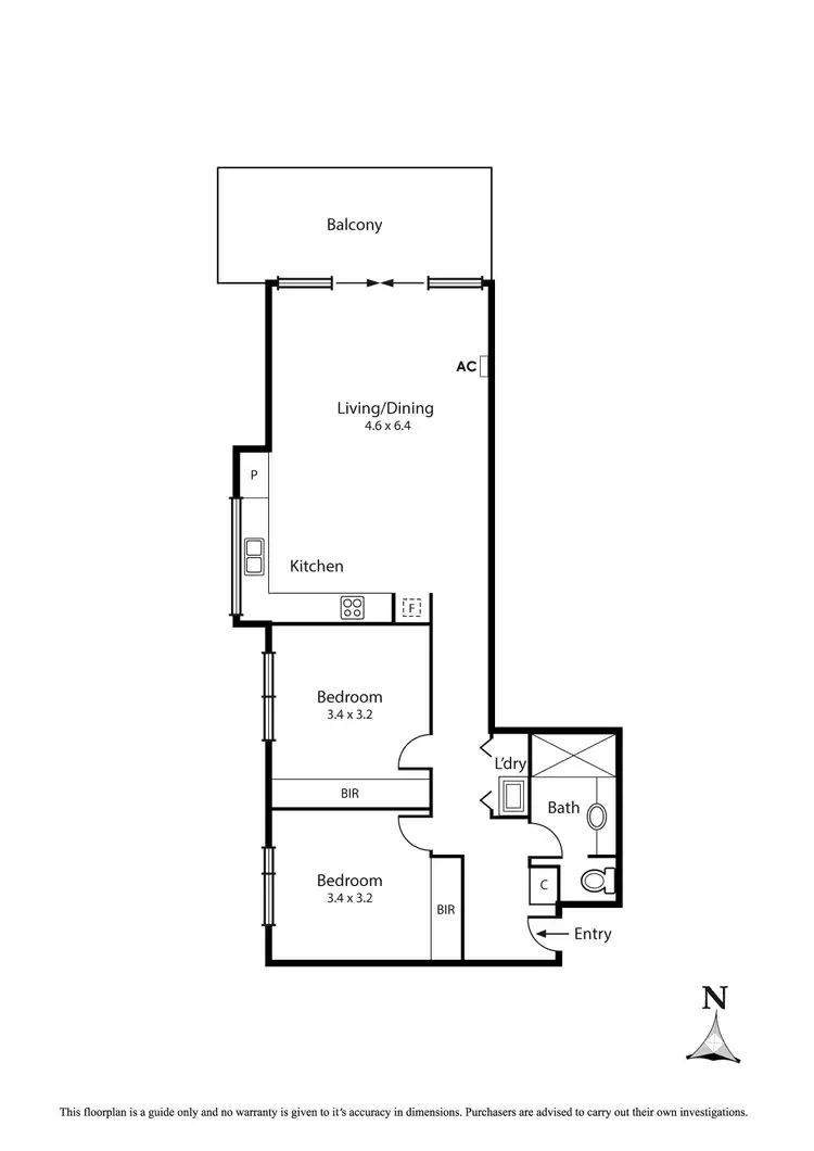 Floorplan of Homely apartment listing, 8/8 Valetta Street, Carrum VIC 3197
