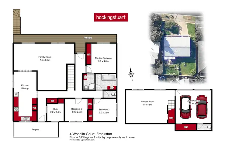 Floorplan of Homely house listing, 4 Woorilla Court, Frankston VIC 3199