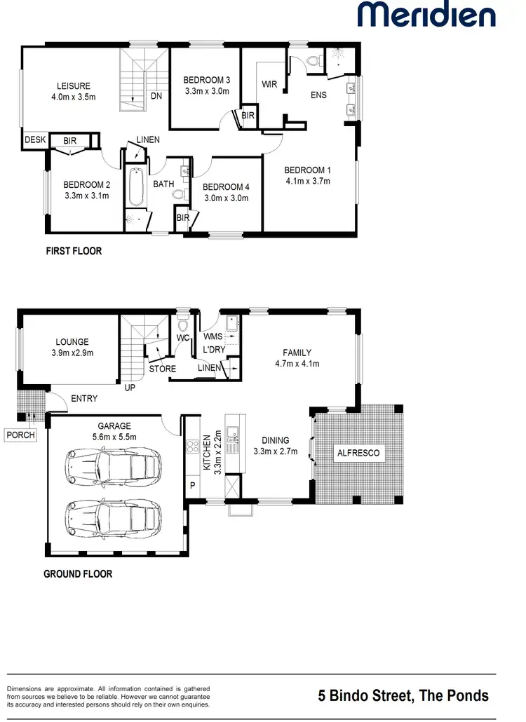 Floorplan of Homely house listing, 5 Bindo St, The Ponds NSW 2769