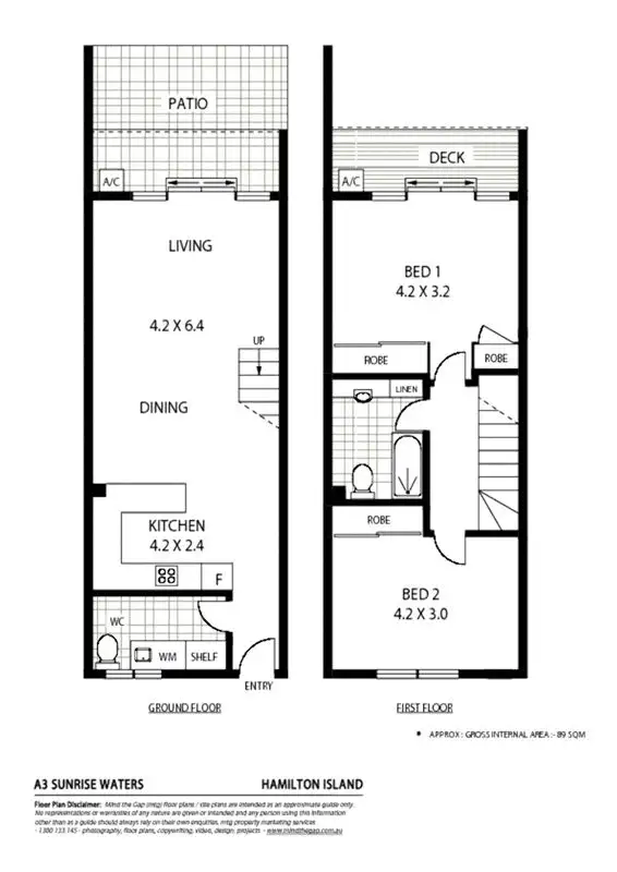 Floorplan of Homely apartment listing, A3/2 Westview Lane, Whitsundays QLD 4803