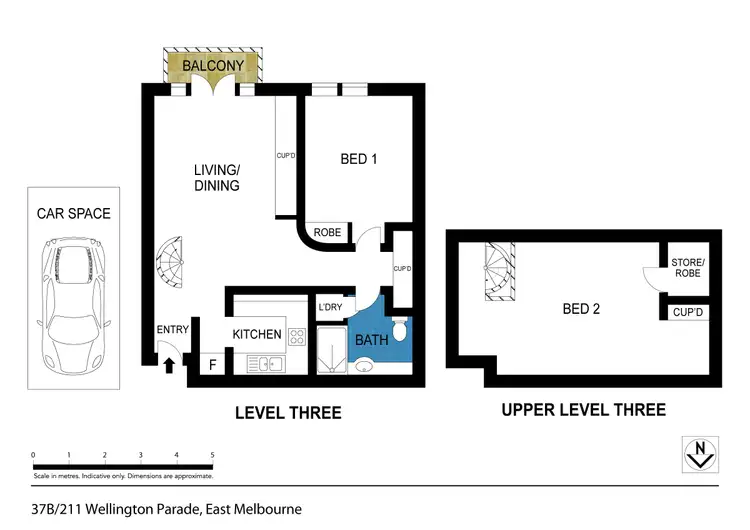 Floorplan of Homely apartment listing, 37B/211 Wellington Parade South, East Melbourne VIC 3002
