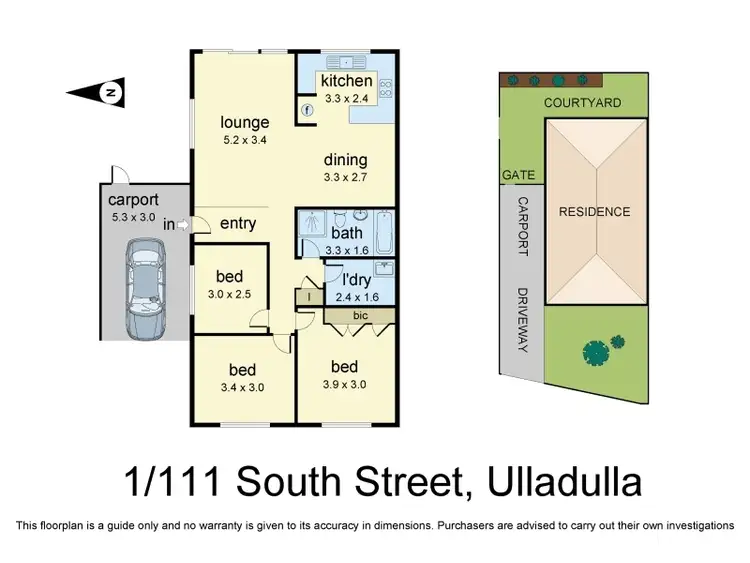 Floorplan of Homely villa listing, 1/111 South Street, Ulladulla NSW 2539