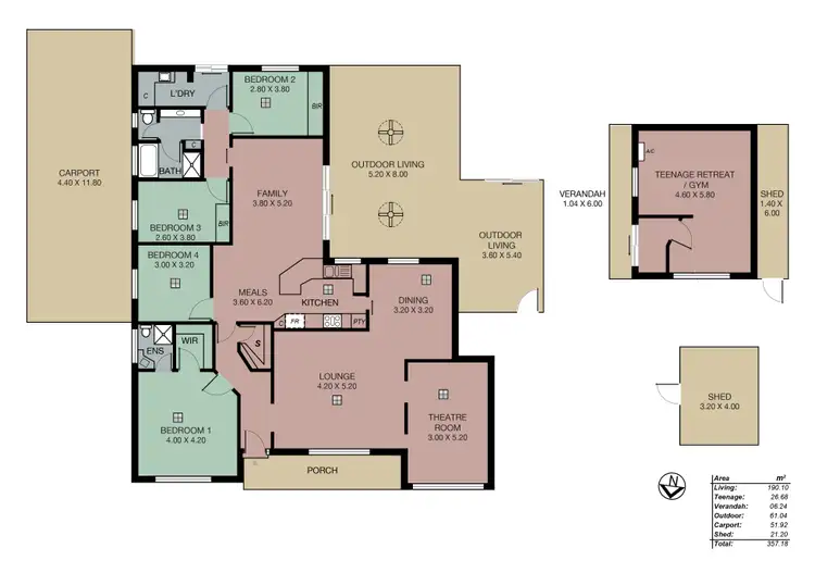 Floorplan of Homely house listing, 13 Allendale Grove, Woodside SA 5244
