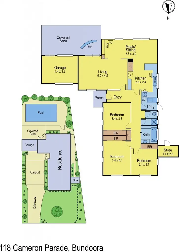 Floorplan of Homely house listing, 118 Cameron Parade, Bundoora VIC 3083