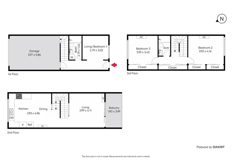 Floorplan of Homely townhouse listing, 25/1 Brunswick Crescent, Craigieburn VIC 3064