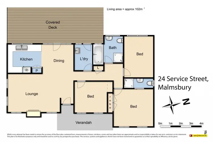 Floorplan of Homely house listing, 24 Service Street, Malmsbury VIC 3446