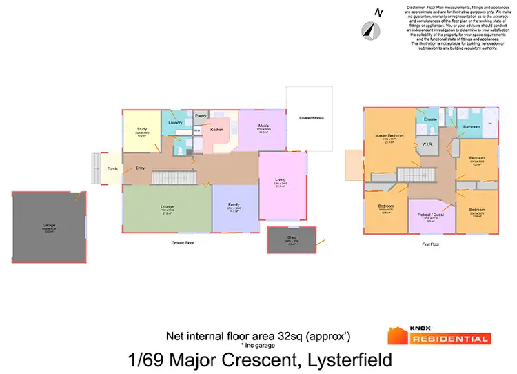 Floorplan of Homely house listing, LOT 1/69 Major Crescent, Lysterfield VIC 3156