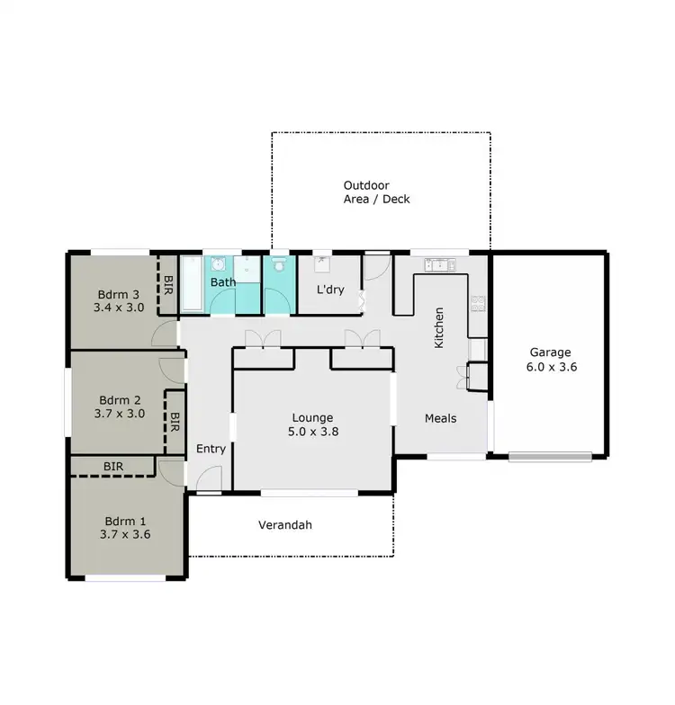 Floorplan of Homely house listing, 380 Forest Street, Wendouree VIC 3355