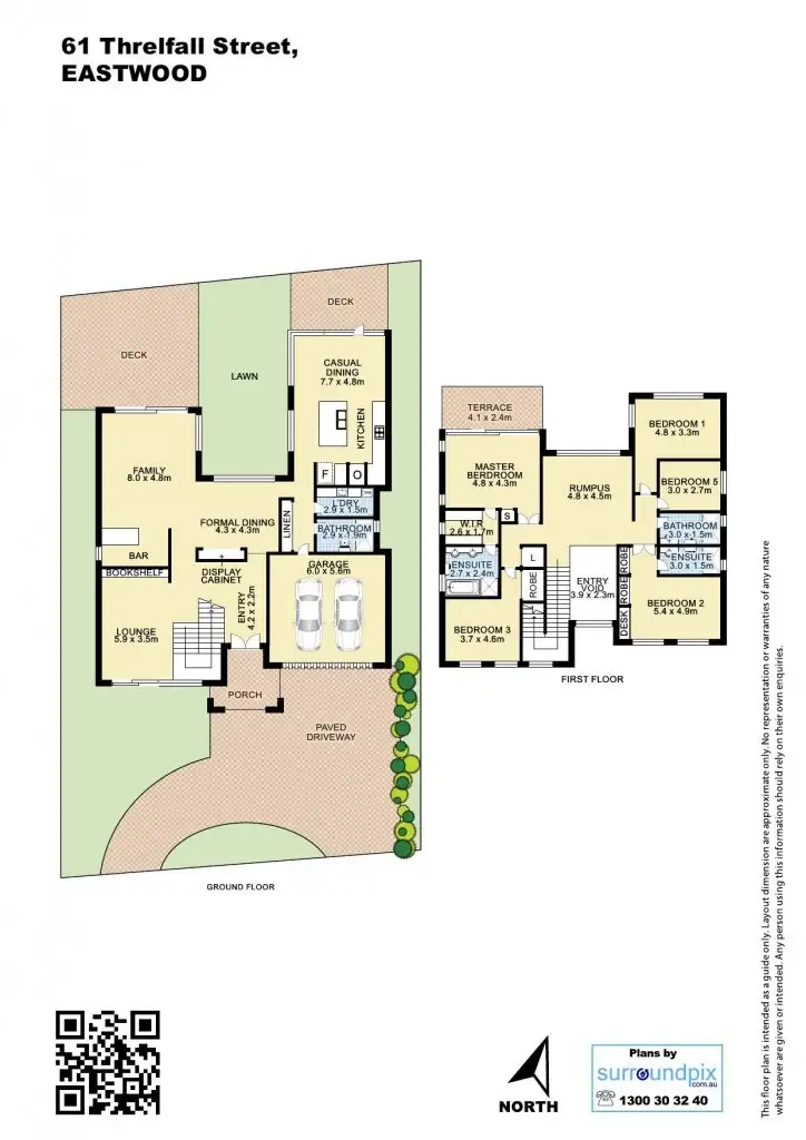 Floorplan of Homely house listing, 61 Threlfall Street, Eastwood NSW 2122