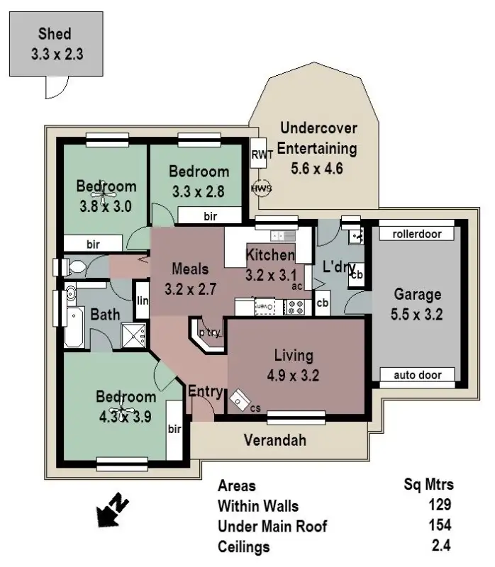 Floorplan of Homely house listing, 2/24 Pike Street, Oakbank SA 5243