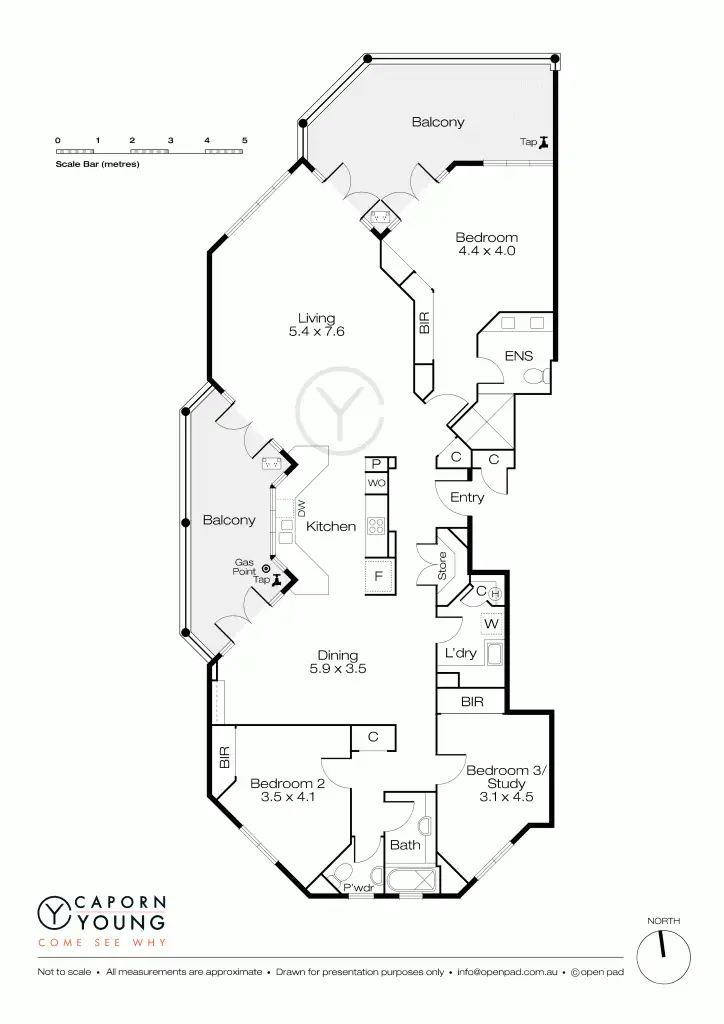 Floorplan of Homely apartment listing, 10/9 Kintail Road, Applecross WA 6153
