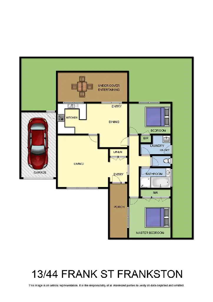 Floorplan of Homely unit listing, 13/44 Frank Street, Frankston VIC 3199