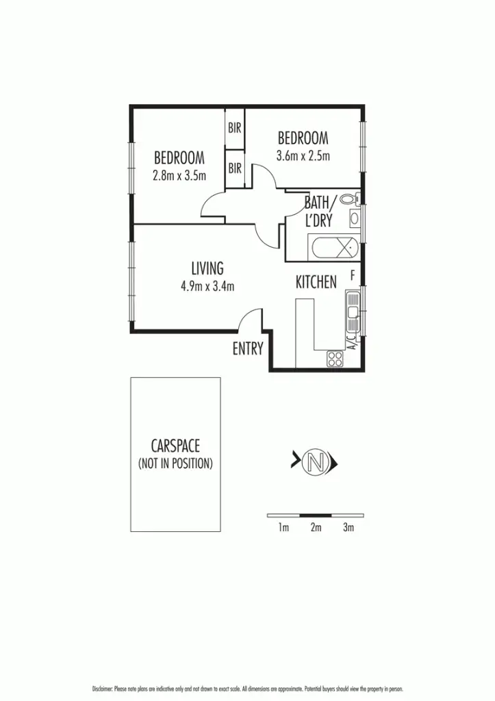 Floorplan of Homely unit listing, 7/10 Heather Avenue, Brooklyn VIC 3012