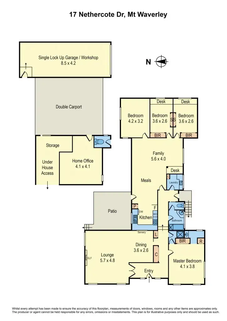Floorplan of Homely house listing, 17 Nethercote Drive, Mount Waverley VIC 3149