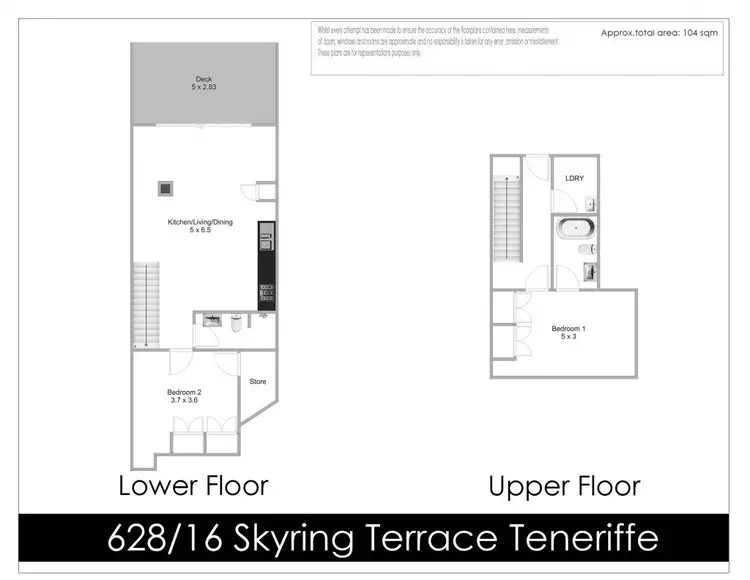 Floorplan of Homely unit listing, 628/16 Skyring Tce, Teneriffe QLD 4005