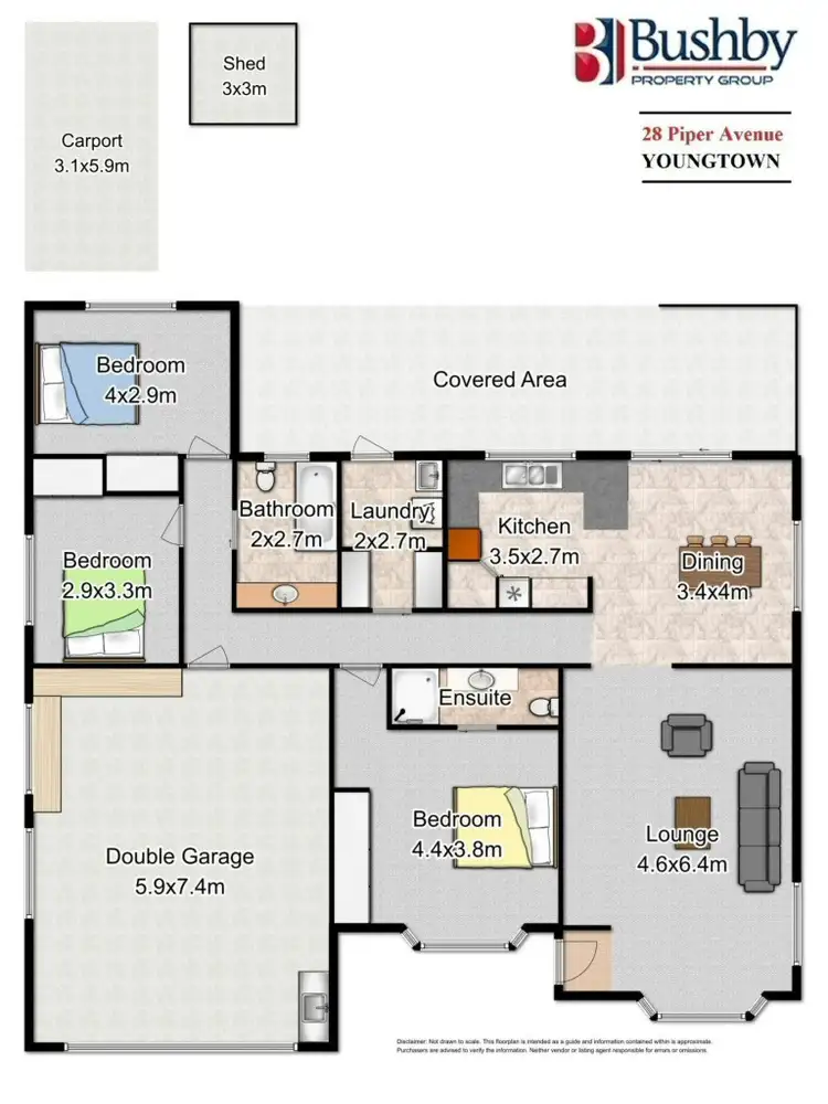 Floorplan of Homely house listing, 28 Piper Avenue, Youngtown TAS 7249