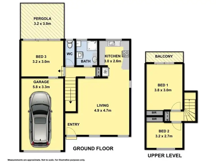 Floorplan of Homely townhouse listing, 1/525 Hovell Street, Albury NSW 2640