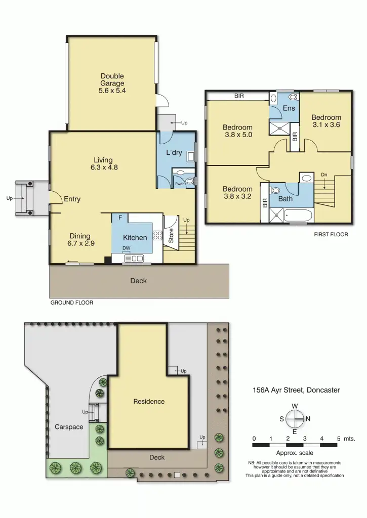 Floorplan of Homely townhouse listing, 156A Ayr Street, Doncaster VIC 3108