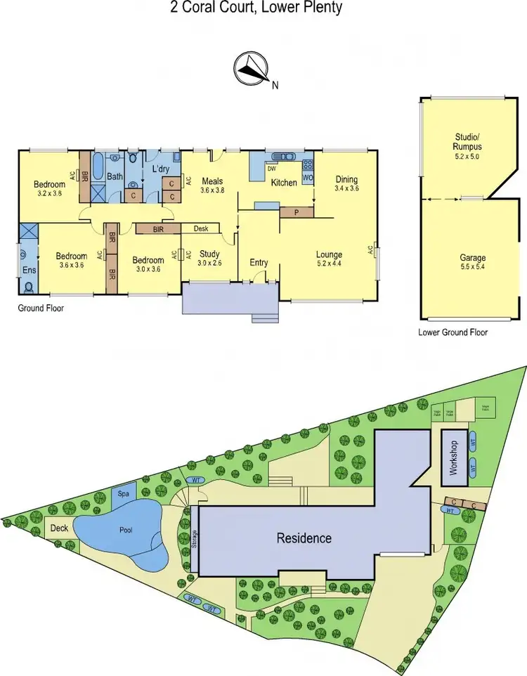 Floorplan of Homely house listing, 2 Coral Court, Lower Plenty VIC 3093