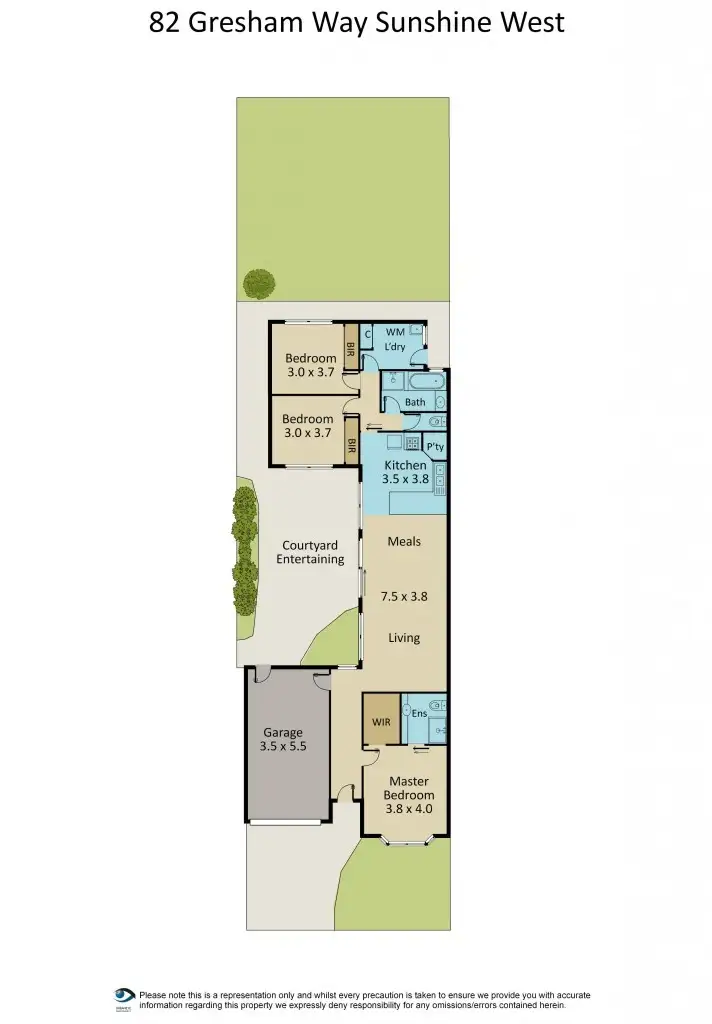 Floorplan of Homely house listing, 82 Gresham Way, Sunshine West VIC 3020
