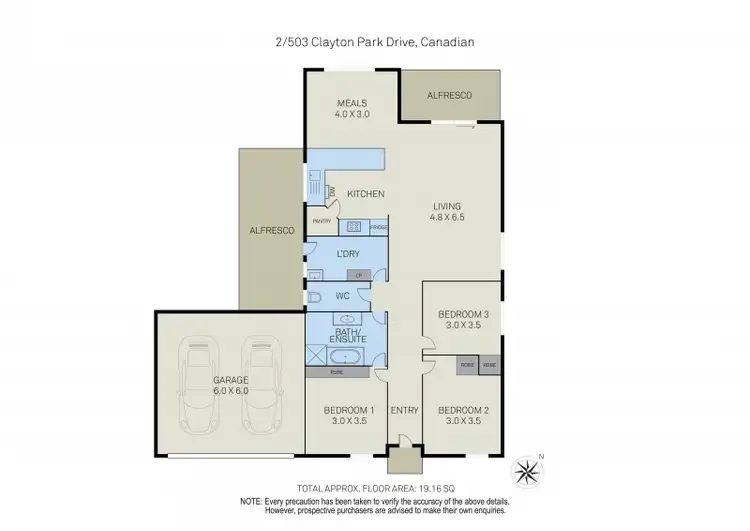 Floorplan of Homely house listing, 1 Clayton Park Drive, Canadian VIC 3350