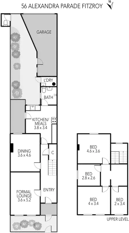 Floorplan of Homely house listing, 56 Alexandra Parade, Fitzroy VIC 3065