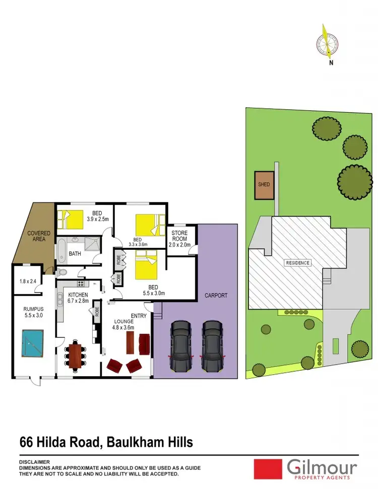 Floorplan of Homely house listing, 66 Hilda Road, Baulkham Hills NSW 2153
