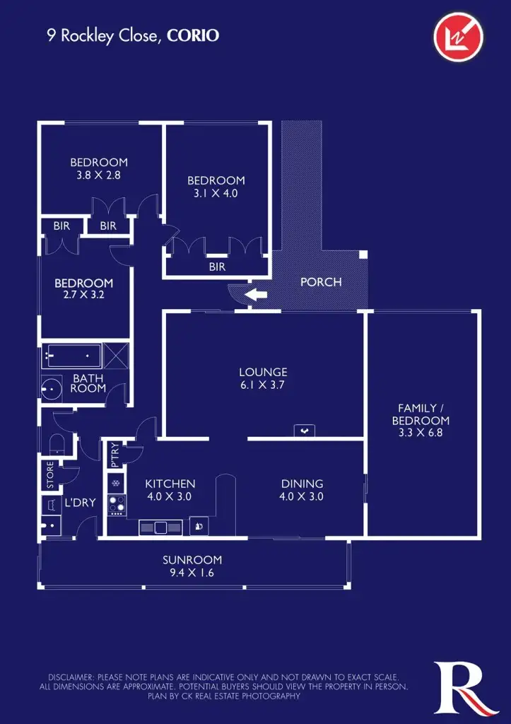 Floorplan of Homely house listing, 9 Rockley Close, Corio VIC 3214
