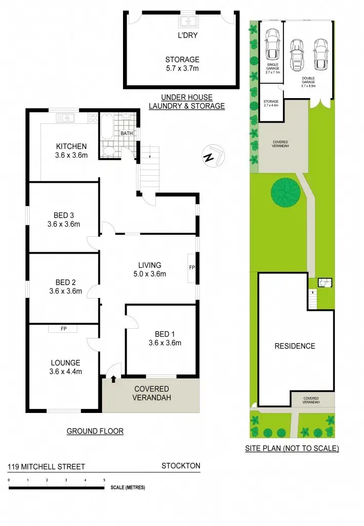 Floorplan of Homely house listing, 119 Mitchell Street, Stockton NSW 2295