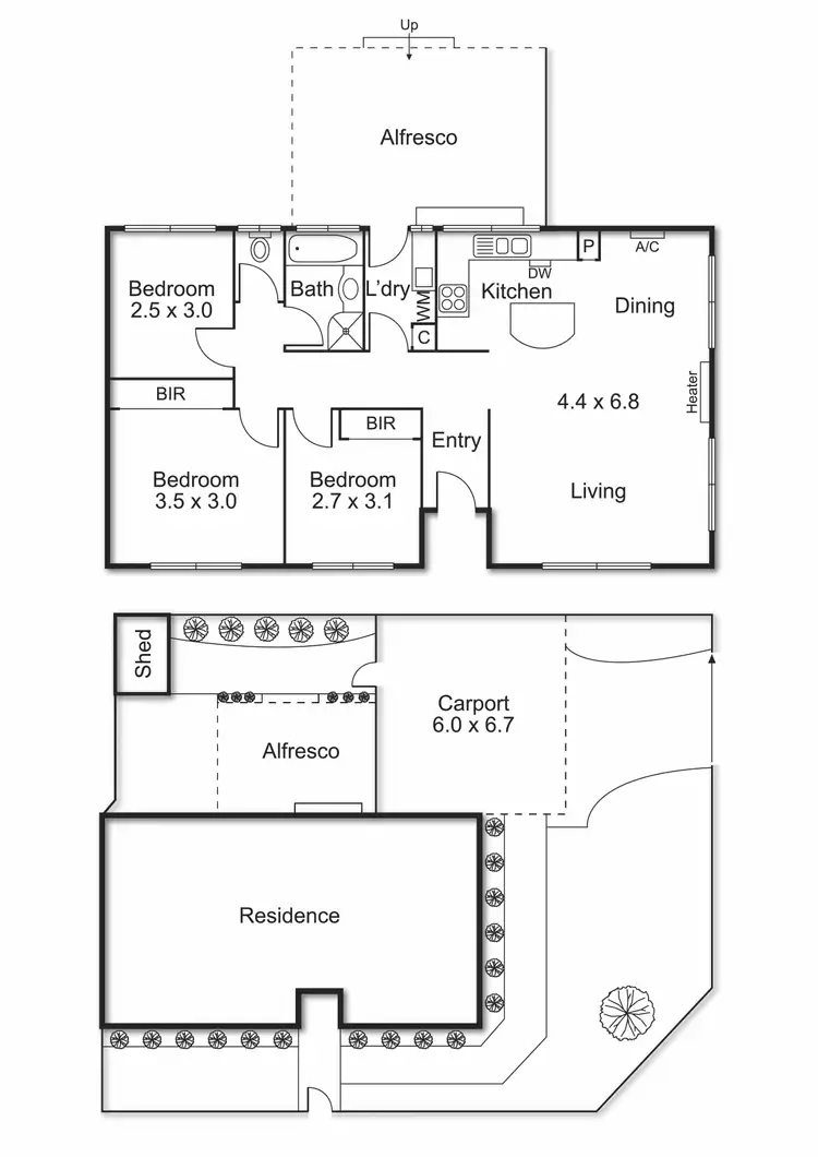 Floorplan of Homely house listing, 1/49 Kingston Road, Heatherton VIC 3202