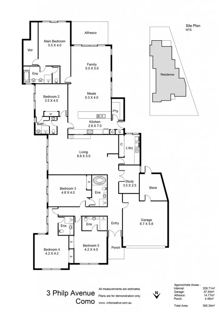 Floorplan of Homely house listing, 3 Philp Avenue, Como WA 6152