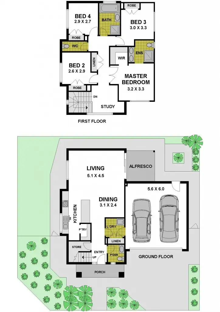 Floorplan of Homely house listing, 28 Flourish Circuit, Greenvale VIC 3059